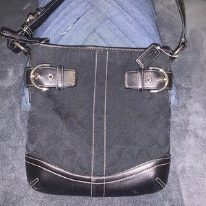 Black Coach Canvas Purse
